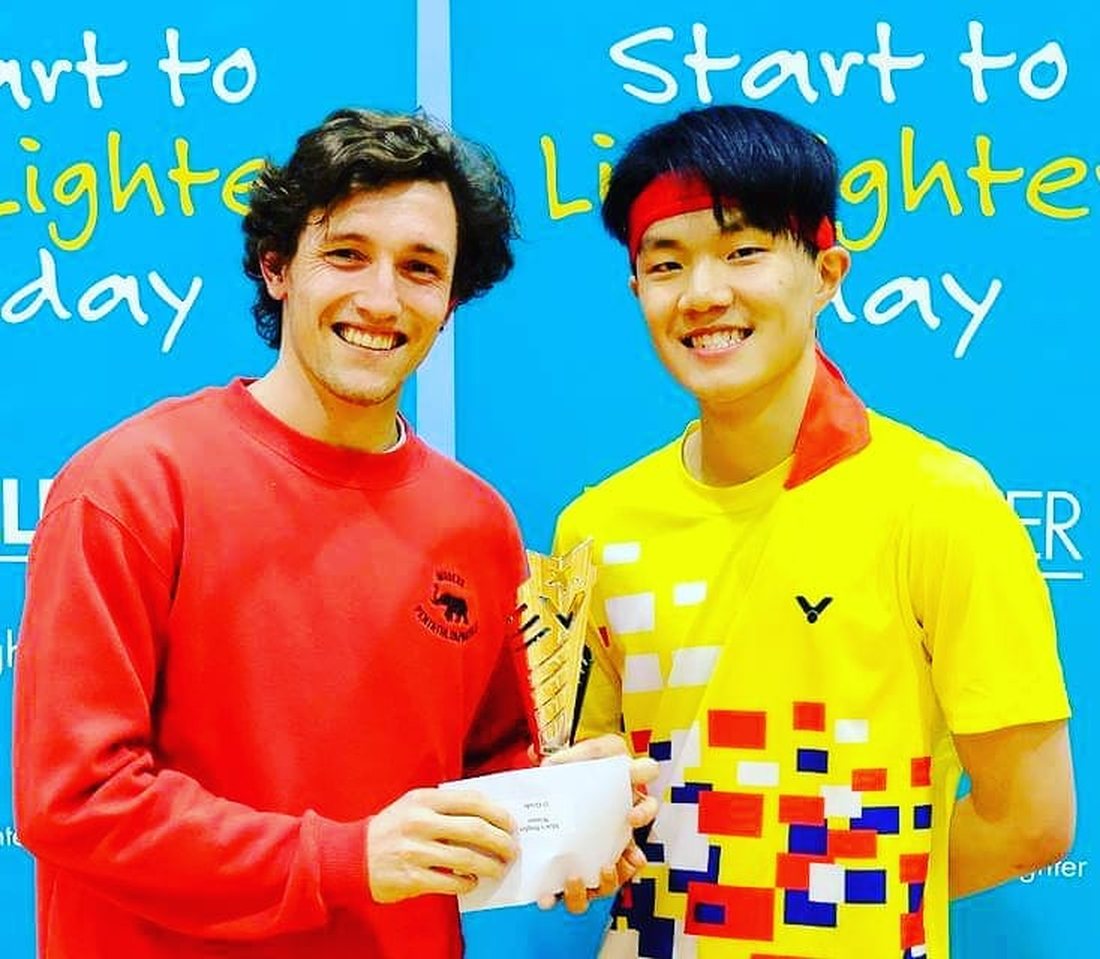 Kevin Yap after the men's singles final at Kingsway Indoor Stadium